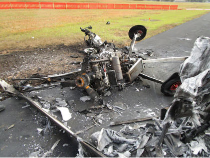Photograph 3 – Engine And Propeller, from the NTSB investigation of Magni Builder LLC M-16 accident near Foley, Alabama, December 9, 2024