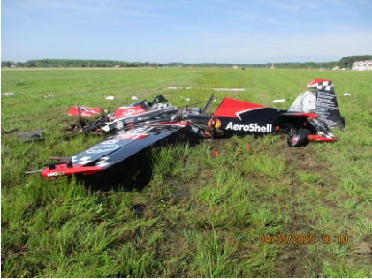Photograph 1 – Main Wreckage, from the NTSB investigation of Mx Aircraft Tech PTY LTD MXS accident near Hampton, Virginia, April 24, 2025