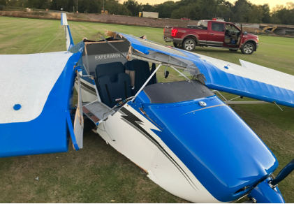 Photograph 2 – Postaccident airplane wreckage, from the NTSB investigation of Amateur-built DAKOTA HAWK accident near Nicklesville, Georgia, October 11, 2024