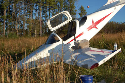 Photograph 1 – Main Wreckage, from the NTSB investigation of Amateur-built Glasair II SFT accident near Forest, Virginia, October 11, 2024