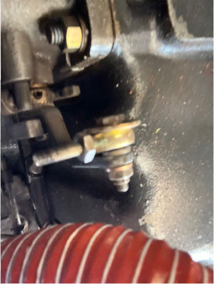 Photograph 5 – Throttle Arm, from the NTSB investigation of Amateur-built Glasair II SFT accident near Forest, Virginia, October 11, 2024