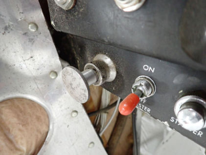 Photograph 14 – Engine fuel primer, from the NTSB investigation of Piper PA28 accident near Louisville, Kentucky, October 11, 2024