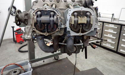 Photograph 15 – Engine overview (left side), from the NTSB investigation of Piper PA28 accident near Louisville, Kentucky, October 11, 2024