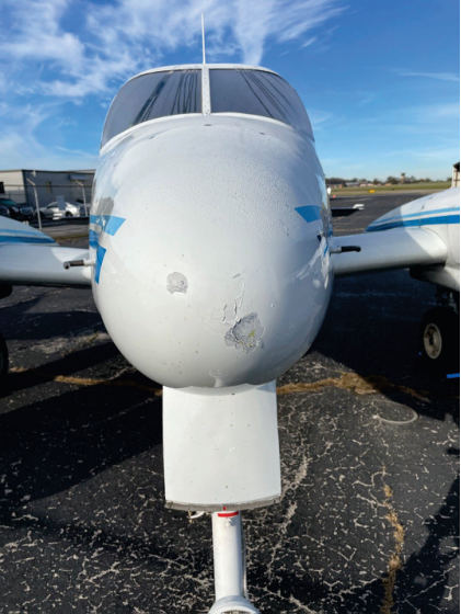 Photograph 2, from the NTSB investigation of Cessna 310K accident near Alcoa, Tennessee, November 9, 2024