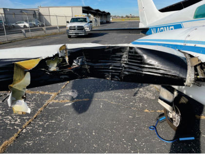 Photograph 5, from the NTSB investigation of Cessna 310K accident near Alcoa, Tennessee, November 9, 2024