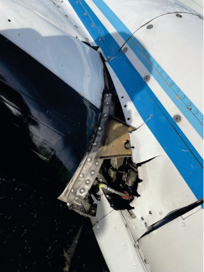 Photograph 7, from the NTSB investigation of Cessna 310K accident near Alcoa, Tennessee, November 9, 2024