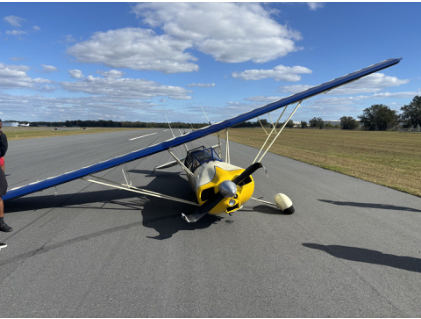 Photograph 1 – Airplane postaccident, from the NTSB investigation of Amateur-built BAKENG DUCE accident near Plant City, Florida, November 17, 2024