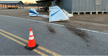 Photograph 1 – Airplane postaccident, from the NTSB investigation of Amateur-built CHALLENGER II accident near Conway, South Carolina, January 14, 2025