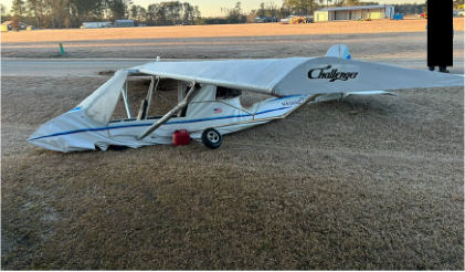 Photograph 4, from the NTSB investigation of Amateur-built CHALLENGER II accident near Conway, South Carolina, January 14, 2025
