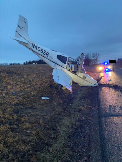 Photograph 3, from the NTSB investigation of Cirrus Design CORP SR22 accident near New Lexington, Ohio, February 5, 2025