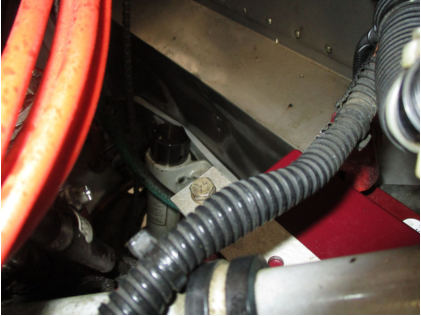 Photograph 3 – Firewall Damage, from the NTSB investigation of Cessna 172 accident near Kennesaw, Georgia, January 29, 2025