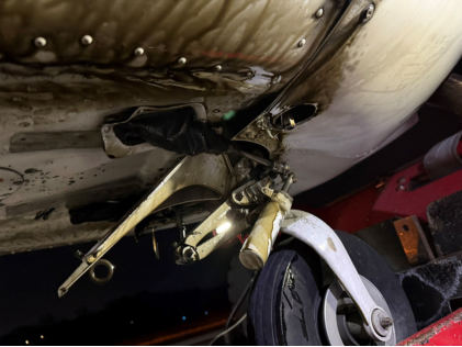 Photograph 4 – Damage Behind Firewall, from the NTSB investigation of Cessna 172 accident near Kennesaw, Georgia, January 29, 2025