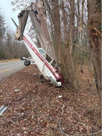 Photo 3 – View of Copilot Side (FMFA), from the NTSB investigation of Cessna 172 accident near Mayo, Maryland, February 22, 2025