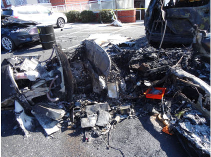 Photograph 3 – Main wreckage at accident scene, from the NTSB investigation of Beech A36TC accident near Lititz, Pennsylvania, March 9, 2025