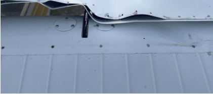 Photograph 10 – Close Up of Wing Fuselage Juncture, from the NTSB investigation of Cessna 172I accident near Knoxville, Tennessee, March 3, 2025