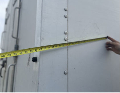 Photograph 18 – Close Up of Right Rear Corner of Truck, from the NTSB investigation of Cessna 172I accident near Knoxville, Tennessee, March 3, 2025