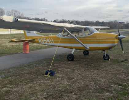 Photograph 6 – Right Front Quarter View, from the NTSB investigation of Cessna 172I accident near Knoxville, Tennessee, March 3, 2025