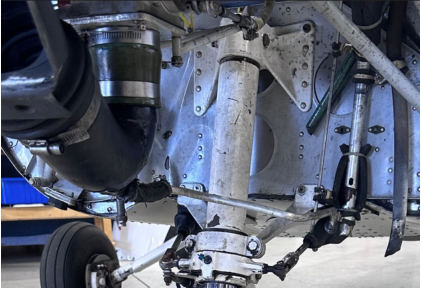Photograph 3 – Firewall and Front of Tunnel Area, from the NTSB investigation of Cessna 172 accident near Brooksville, Florida, March 9, 2025