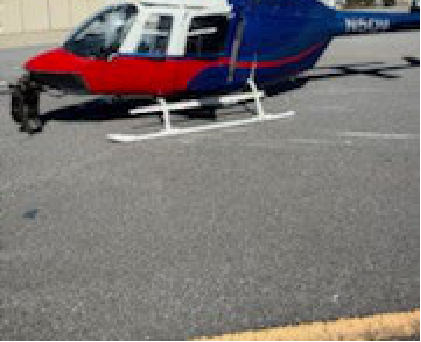 Photograph 1 – Main Wreckage, from the NTSB investigation of Bell 206 accident near Chamblee, Georgia, March 21, 2025