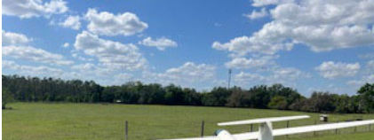Photograph 2 – Glider at accident site, from the NTSB investigation of Schleicher ASW-19 accident near Zephyrhills, Florida, April 2, 2025