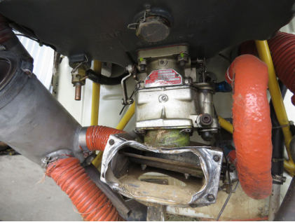 Photograph 6 – Carburetor Heat Valve, from the NTSB investigation of Champion 7GCBC accident near Weyers Cave, Virginia, April 26, 2025