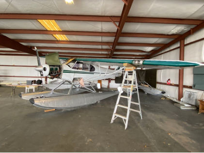 Photograph 2 – Wing strut accident damage, from the NTSB investigation of Piper PA-18-150 accident near Winter Haven, Florida, March 29, 2025