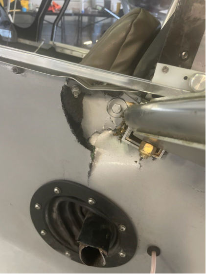 Photograph 2 – Fuselage Damage, from the NTSB investigation of Amateur-built SEAREY accident near Zellwood, Florida, March 4, 2025