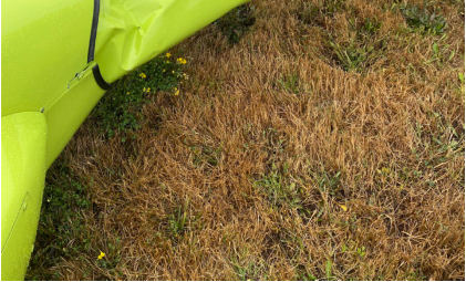 Photograph 3 – View Showing Damage to the Tailboom, from the NTSB investigation of Amateur-built EXEC 162F accident near Holley, New York, July 30, 2025