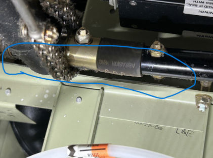 Photograph 6 – Closeup View of Bending of Elevator Control Pivot Point, from the NTSB investigation of Cessna 172 accident near Baltimore, Maryland, August 17, 2025