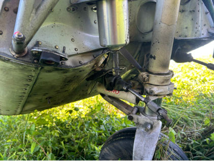 Photograph 2 – Lower Forward Fuselage Damage, from the NTSB investigation of Cessna 172 accident near Gaithersburg, Maryland, August 21, 2025