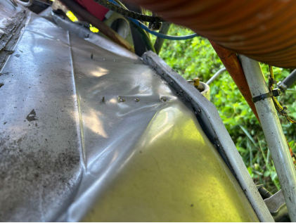 Photograph 3 – Upper Forward Fuselage Damage, from the NTSB investigation of Cessna 172 accident near Gaithersburg, Maryland, August 21, 2025