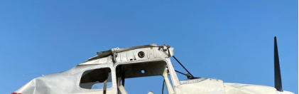 Photograph 1 – main wreckage, from the NTSB investigation of Cessna 170 accident near Eustis, Maine, September 1, 2025