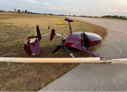 Photograph 1 – N4779M Rollover, from the NTSB investigation of Amateur-built CALIDUS accident near Hopkinsville, Kentucky, September 20, 2025