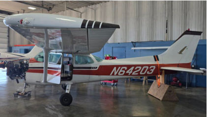 Photograph 1 – Front End Damage on Accident Aircraft, from the NTSB investigation of Cessna 172 accident near Bluffton, Ohio, October 3, 2025