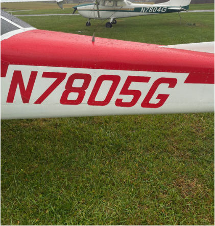 Photograph 1 – Right Aileron Damage, from the NTSB investigation of Cessna 172 accident near Zanesville, Ohio, November 24, 2025