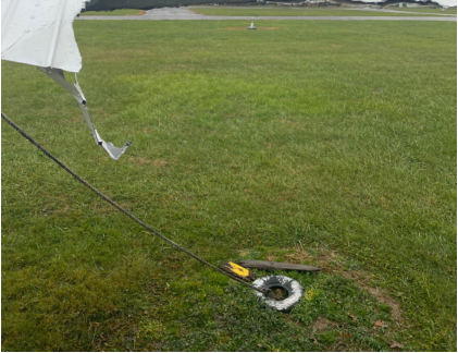 Photograph 3 – Right Aileron Damage, from the NTSB investigation of Cessna 172 accident near Zanesville, Ohio, November 24, 2025