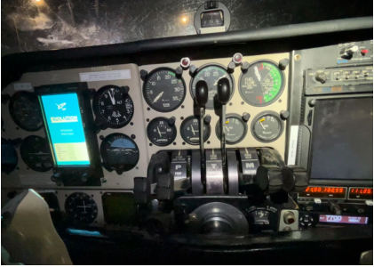 Photograph 2 – Fuel Needle Gauges with the Airplane Power On, from the NTSB investigation of Beech 95-C55 accident near Cocoa, Florida, December 8, 2025
