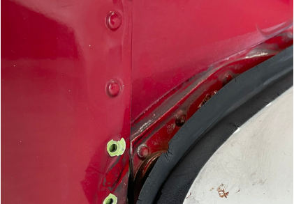 Photograph 1 – Left Wing Spar Damage, from the NTSB investigation of Piper PA-28-181 accident near Fort Pierce, Florida, December 11, 2025