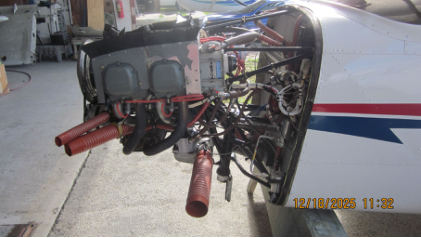 Photograph 2 – Engine Mount Damage, from the NTSB investigation of Piper Aircraft INC PA-28-181 accident near Fort Lauderdale, Florida, December 16, 2025