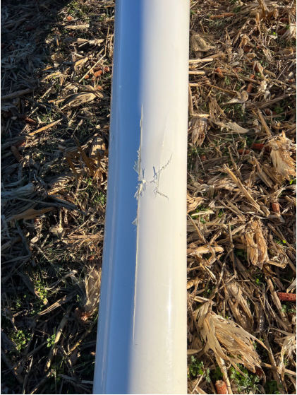 Photograph 2 – Fuselage Damage, from the NTSB investigation of Burkhart Grob Luft Und Raumfah G103 TWIN ASTIR TRAI accident near Brownsboro, Alabama, November 26, 2025