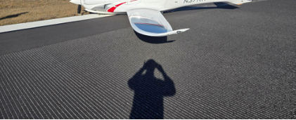 Photograph 1 – Damaged Airplane on the Runway, from the NTSB investigation of Amateur-built PANTHERA X152 accident near Atlanta, Georgia, December 12, 2025