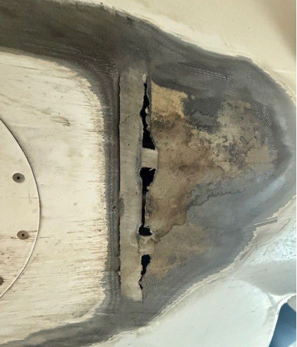 Photograph 2 – Lower Fuselage Damage, from the NTSB investigation of Amateur-built PANTHERA X152 accident near Atlanta, Georgia, December 12, 2025