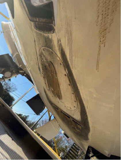 Photograph 3 – Damage to Lower Fuselage, from the NTSB investigation of Amateur-built PANTHERA X152 accident near Atlanta, Georgia, December 12, 2025