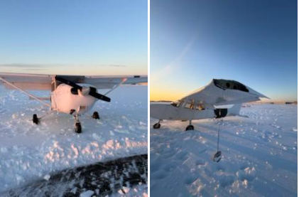 Photograph 2, from the NTSB investigation of Cessna 172 accident near New Castle, Delaware, January 29, 2026