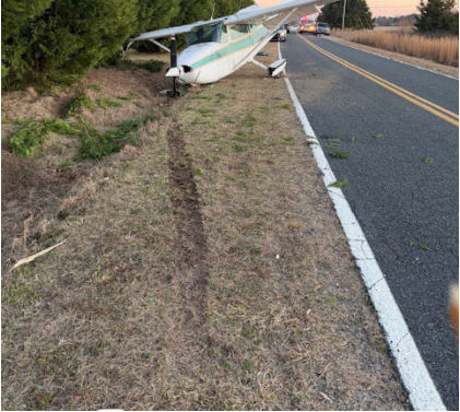 Photograph 1 – Airplane at Accident Site, from the NTSB investigation of Cessna 172L accident near Bennettsville, South Carolina, February 28, 2026