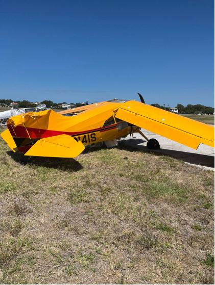 Photograph 2 – Substantial damage to N41S, from the NTSB investigation of Maule M-7-260C accident near Tampa, Florida, April 23, 2026