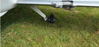 Photograph 8 – Composite Left Wing Damage, from the NTSB investigation of Amateur-built LANCAIR ES accident near Youngstown, Ohio, June 8, 2026