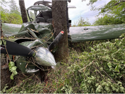 Photograph 1, from the NTSB investigation of Ryan NAVION A accident near Newport, New Hampshire, July 5, 2026