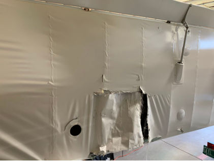 Photograph 2 – Damage to left wing, from the NTSB investigation of Rans S-6-S accident near Morgan, Vermont, July 20, 2026