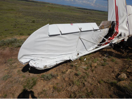 Photograph 3 – Left side view., from the NTSB investigation of Piper PA-18-150 accident near Thurlow, Montana, May 14, 2024